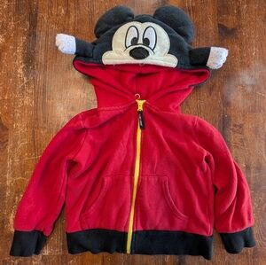 Disney Mickey Mouse Hooded 4T Fleece Jacket